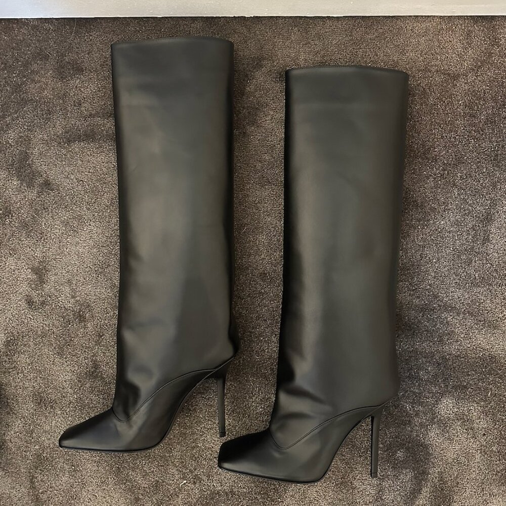 The Attico Sienna Black High Boots